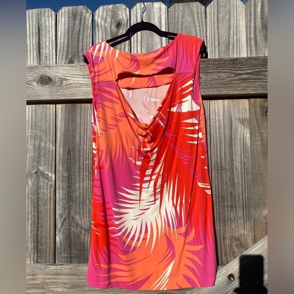Tibi Pink and Orange Tropical Dress - Picture 4 of 7